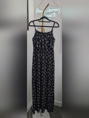 3/$20 Ardene Black Maxi Dress with White Arrow Print